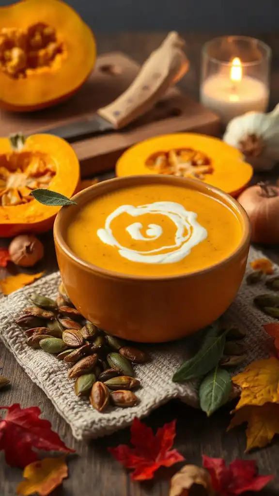 creamy pumpkin sage soup