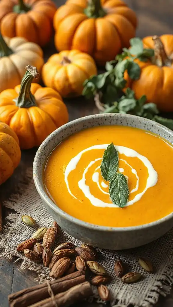 creamy pumpkin sage soup