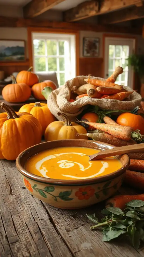 creamy pumpkin sage soup