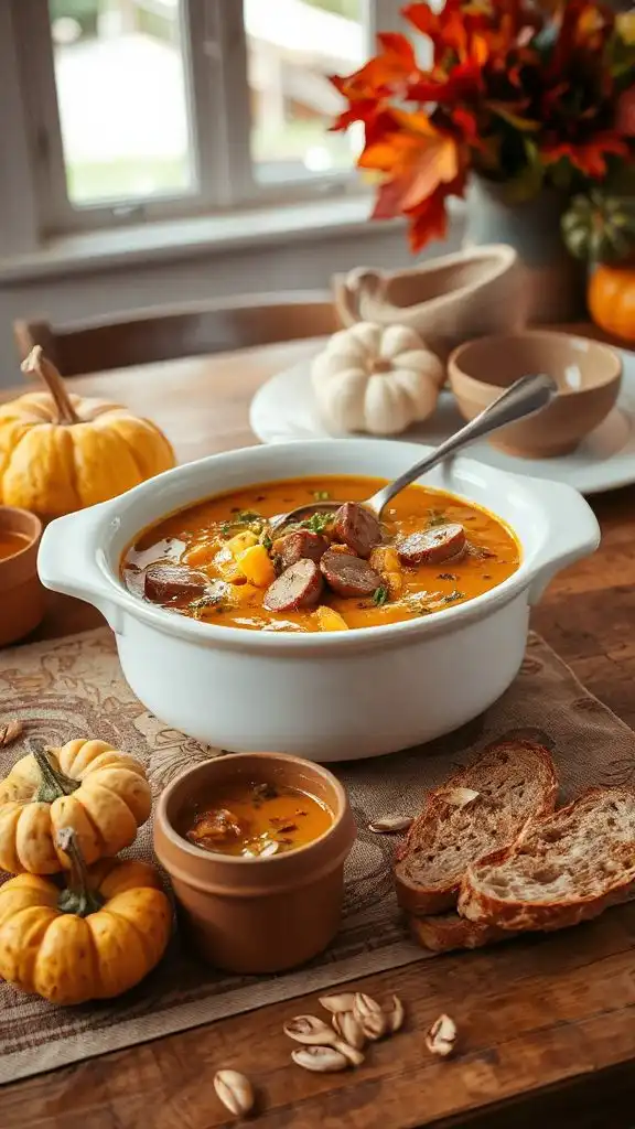 creamy pumpkin sausage chowder creamy pumpkin sausage chowder
