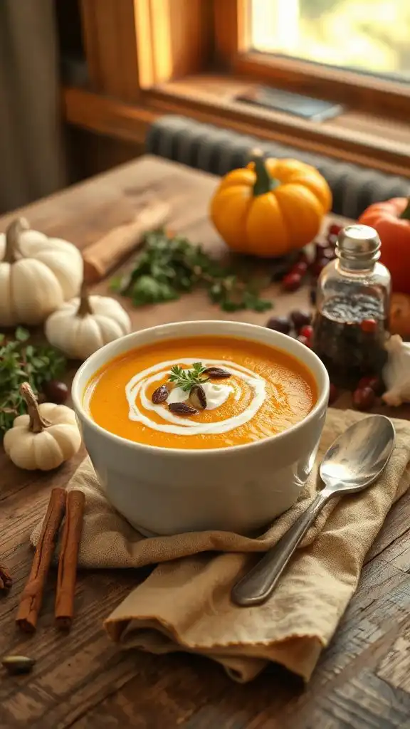 creamy pumpkin soup recipe