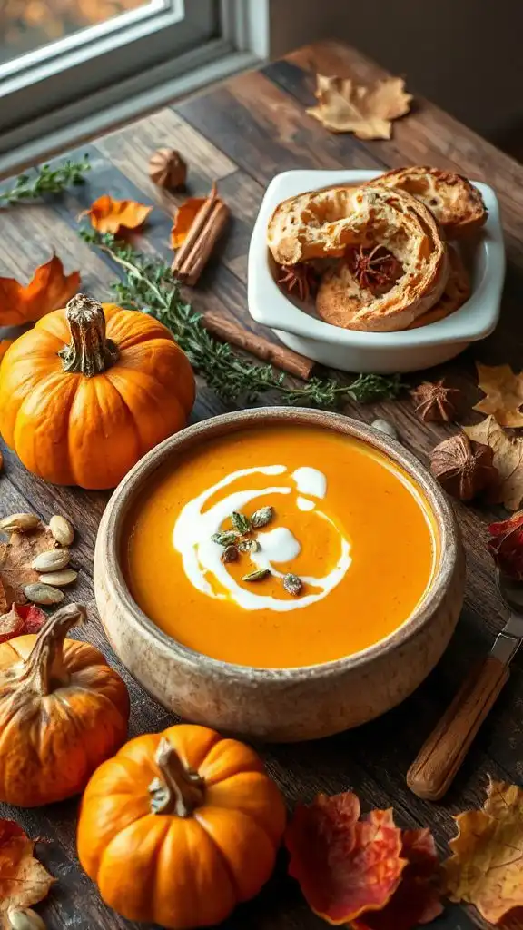 creamy pumpkin soup recipe