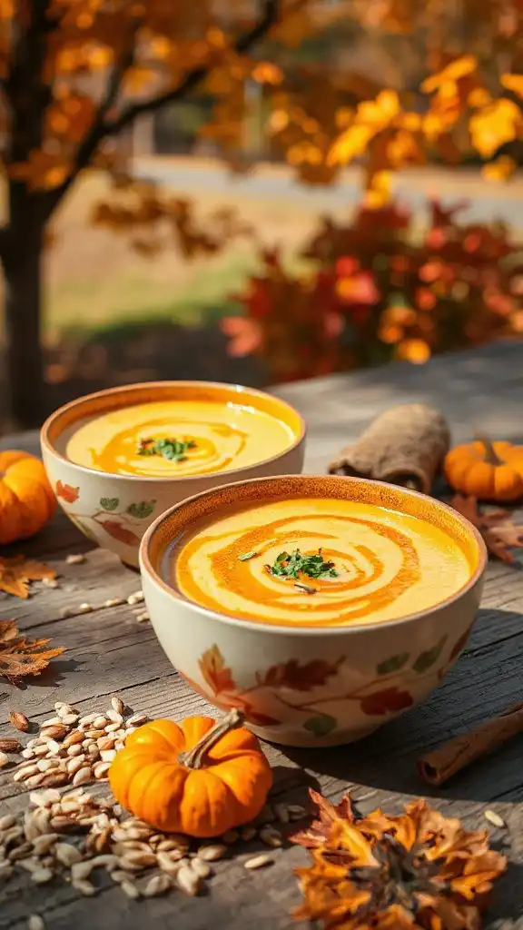creamy pumpkin wild rice soup
