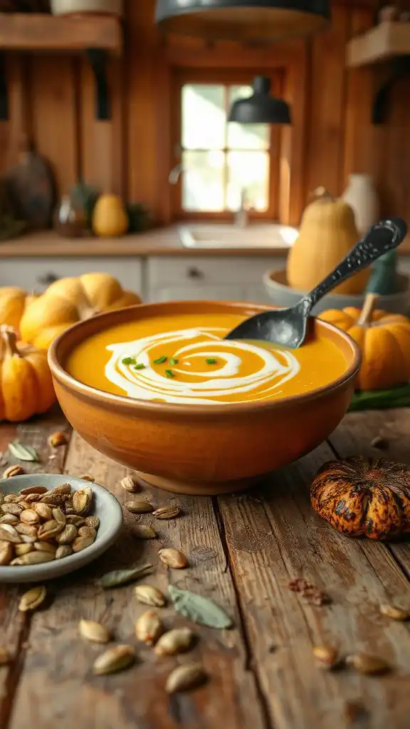 creamy roasted butternut soup
