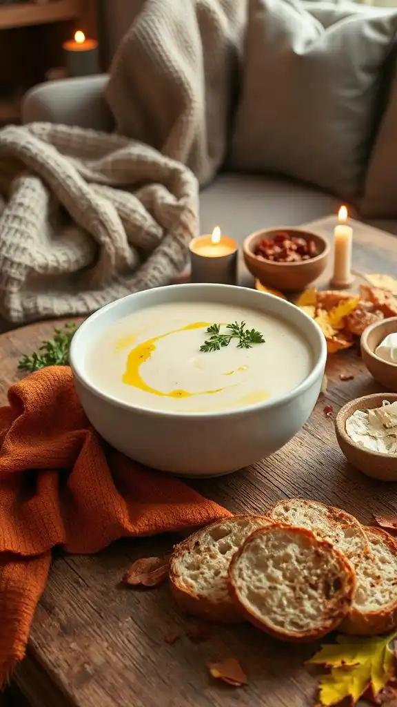 creamy roasted garlic soup