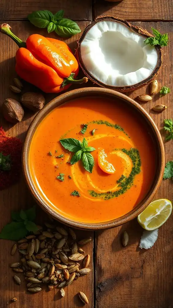 creamy roasted pepper soup