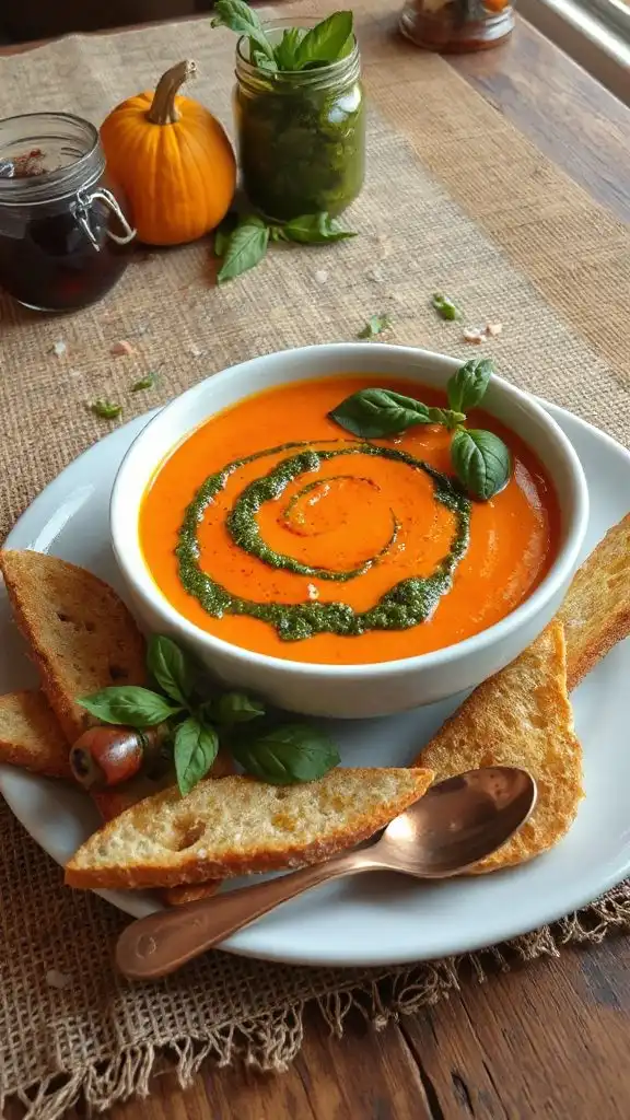 creamy roasted pepper soup
