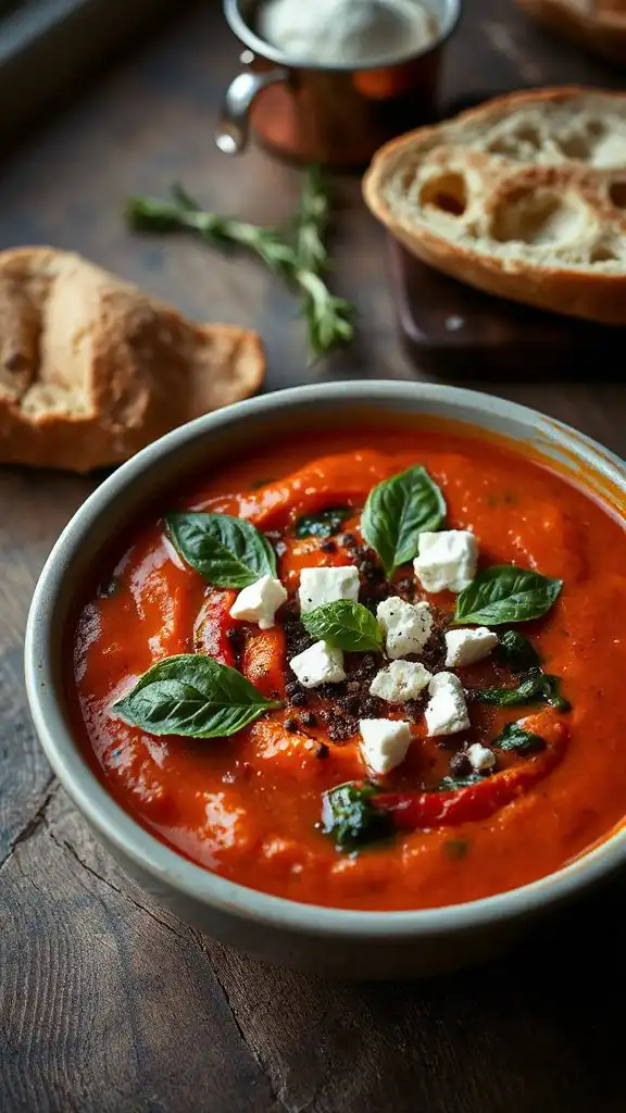 creamy roasted pepper soup