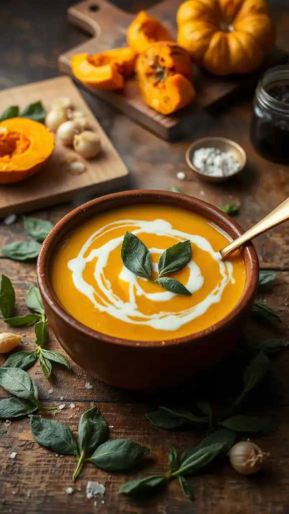 creamy roasted pumpkin soup