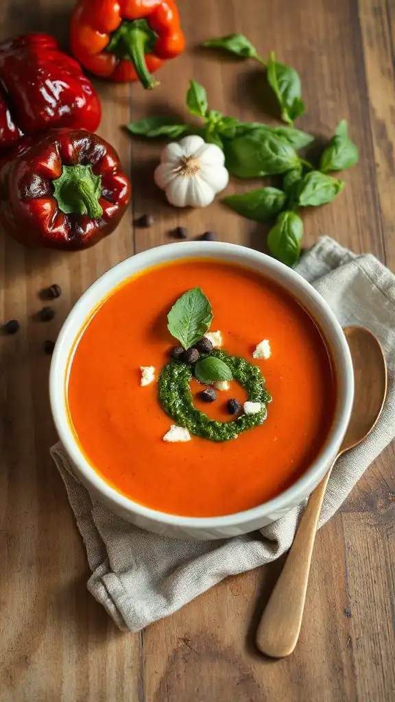 creamy roasted red pepper soup