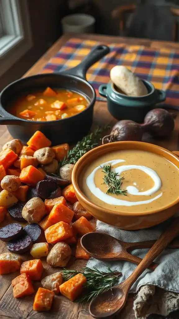 creamy root vegetable chowder