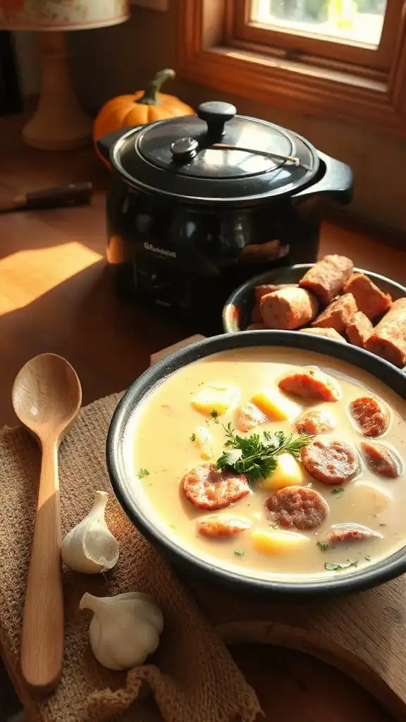 creamy sausage potato soup creamy sausage potato soup