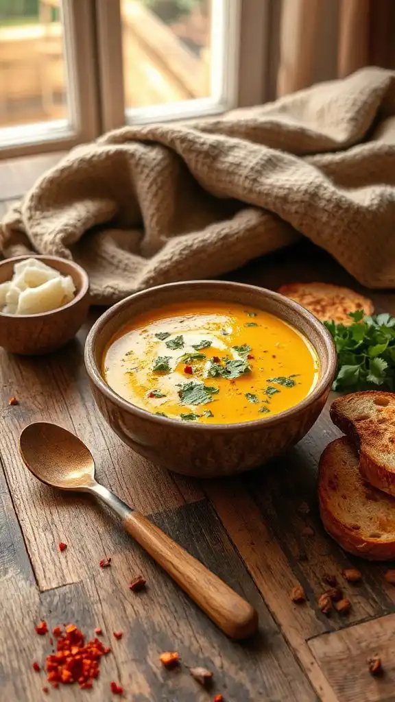 creamy spiced potato soup