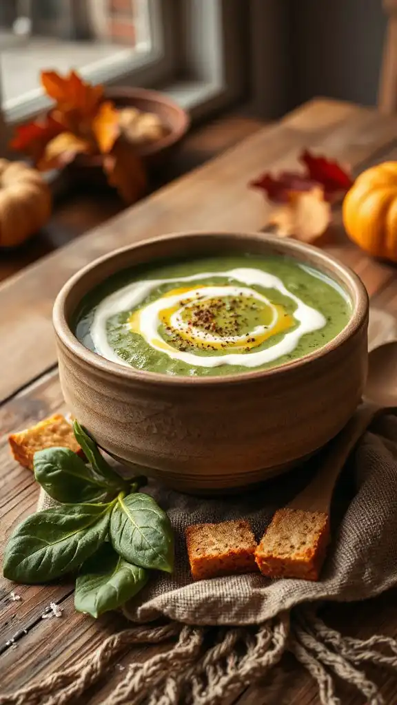 creamy spinach potato soup