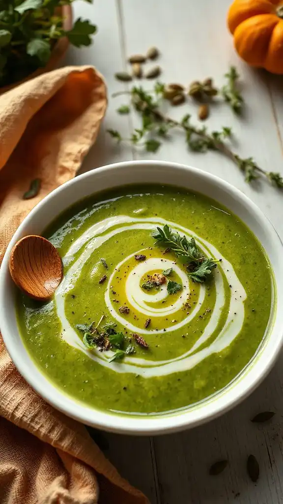 creamy spinach white bean soup creamy spinach white bean soup