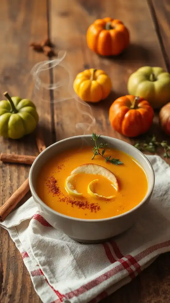 creamy squash apple soup