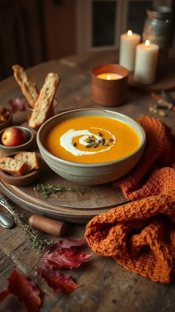 creamy squash apple soup