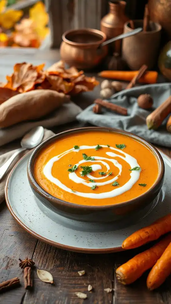 creamy sweet potato bisque
