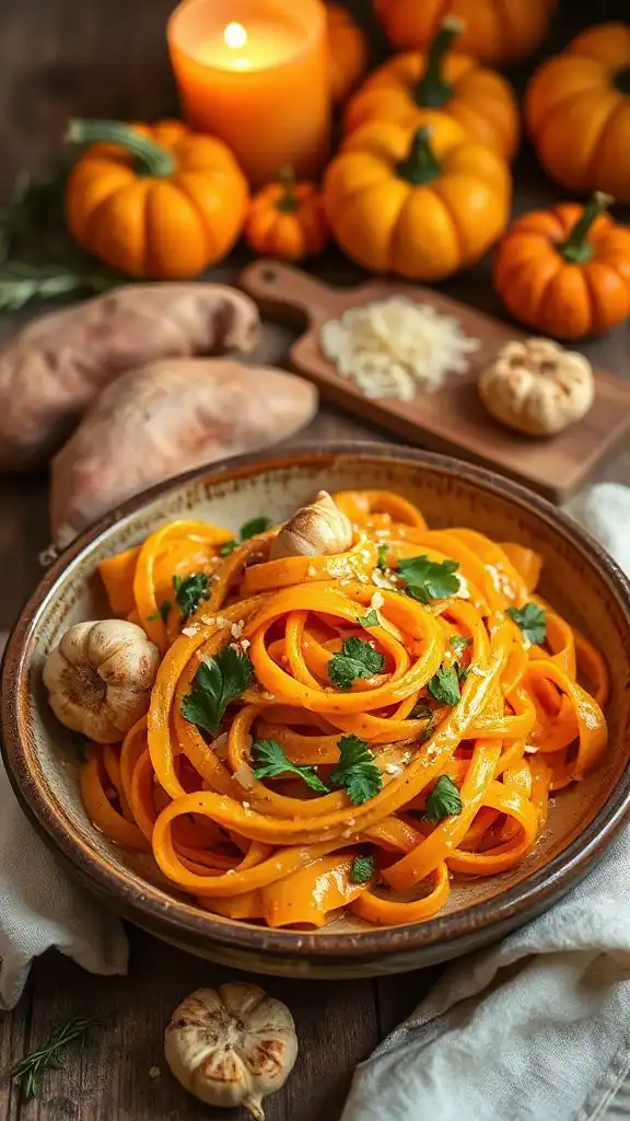 creamy sweet potato pasta