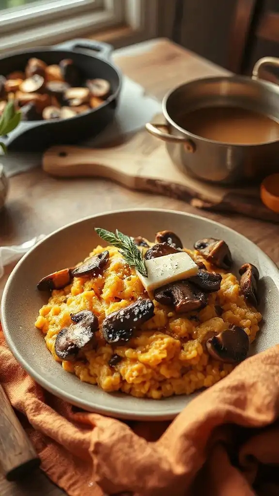 creamy sweet potato risotto