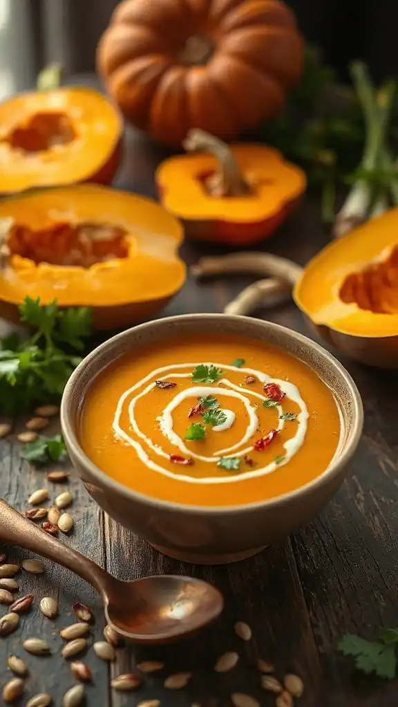 creamy thai pumpkin soup