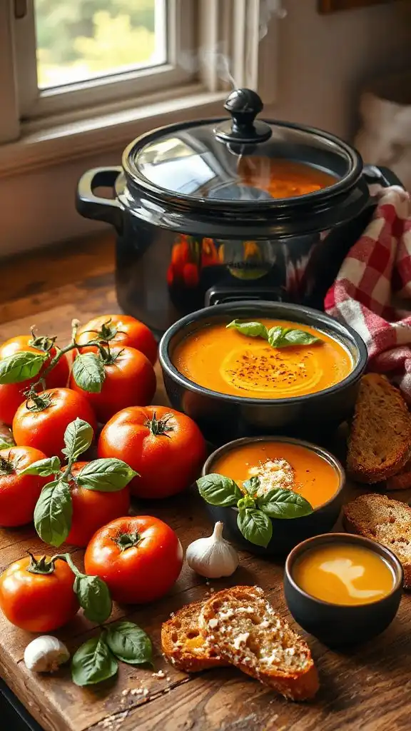creamy tomato basil bisque creamy tomato basil bisque