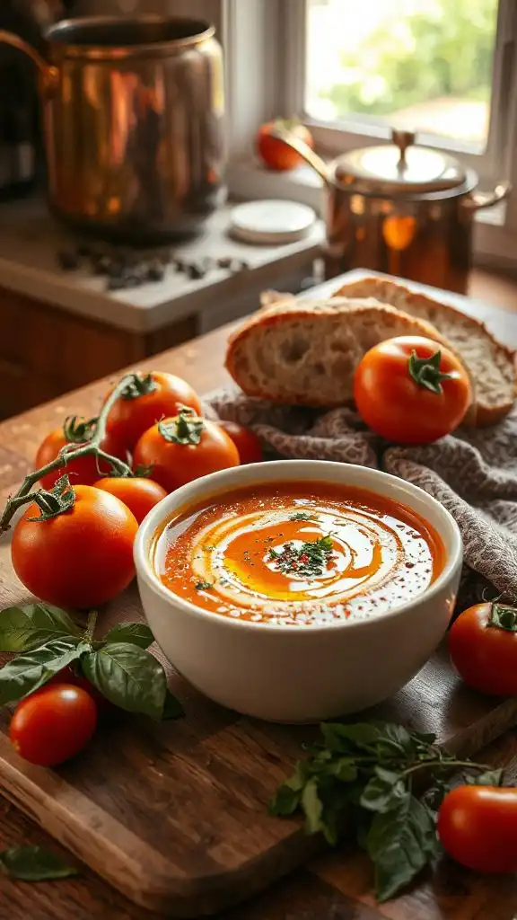 creamy tomato basil delight creamy tomato basil delight