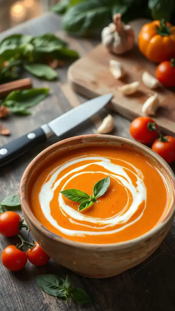 creamy tomato basil soup