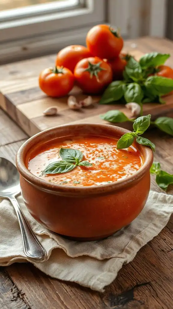 creamy tomato basil soup