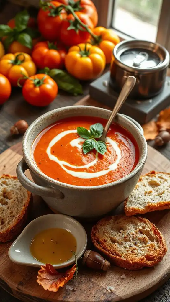 creamy tomato basil soup