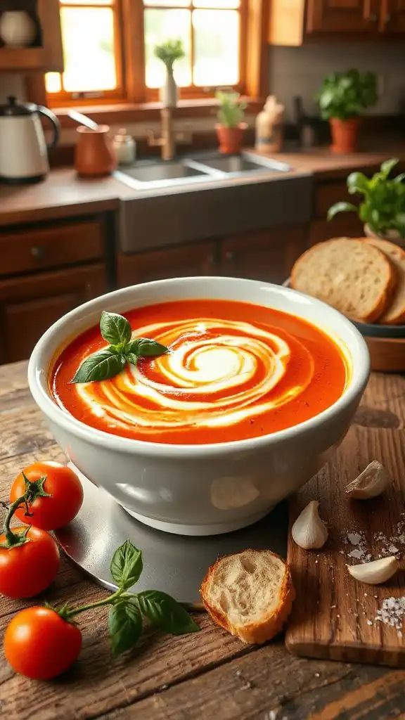 creamy tomato basil soup creamy tomato basil soup