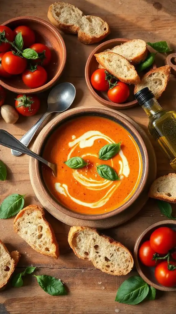 creamy tomato basil soup creamy tomato basil soup