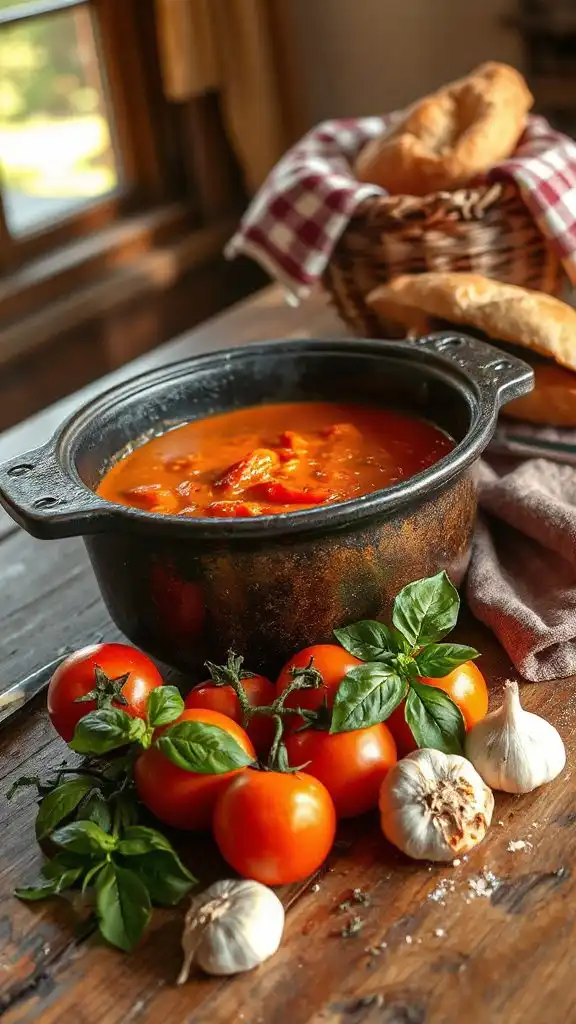 creamy tomato basil soup