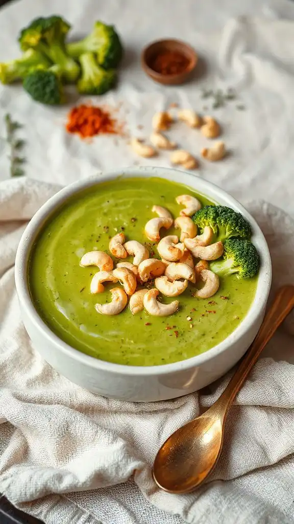 creamy vegan broccoli soup