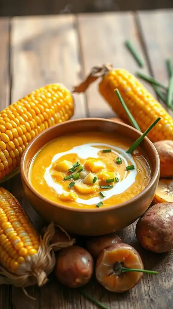 creamy vegan corn chowder