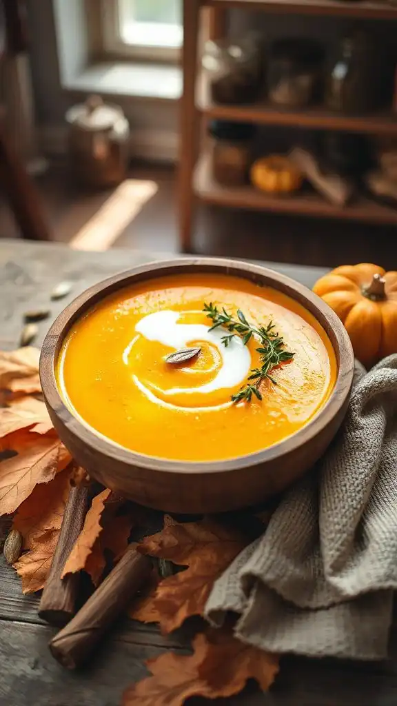 creamy vegan pumpkin soup