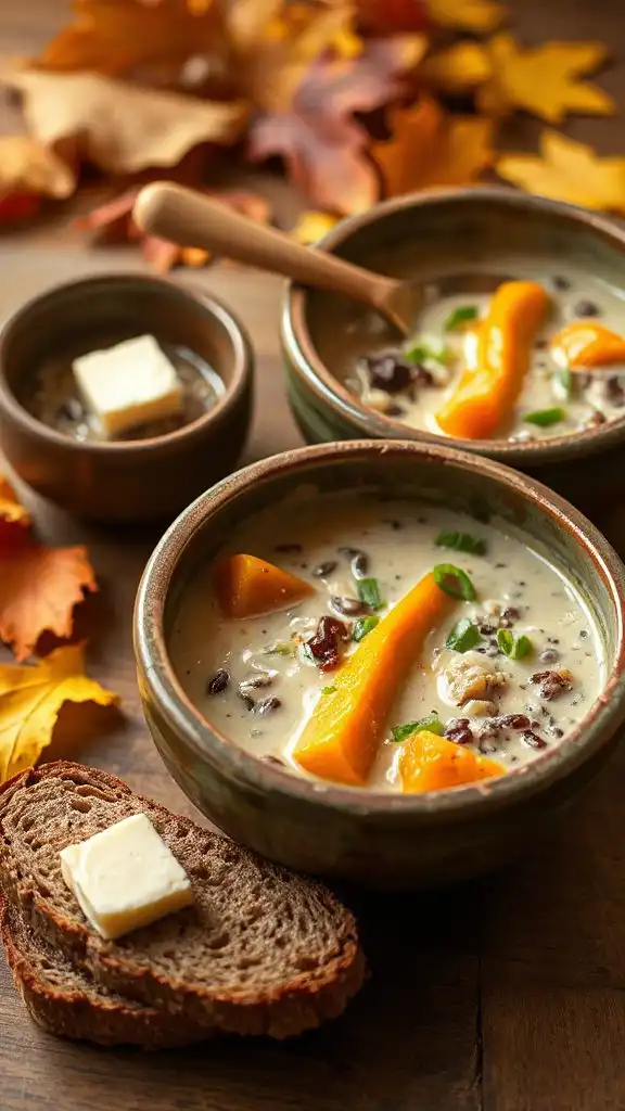 creamy wild rice chowder