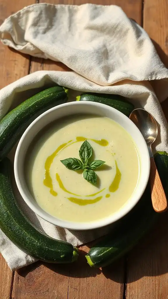 creamy zucchini basil soup creamy zucchini basil soup