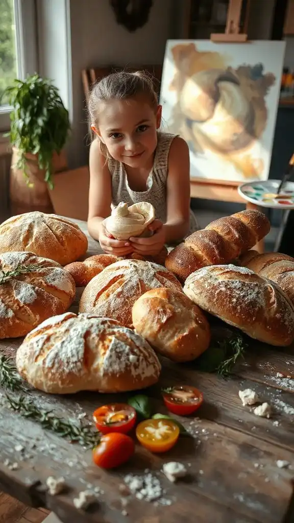 creative baking with dough