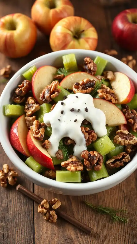 crisp apple walnut salad