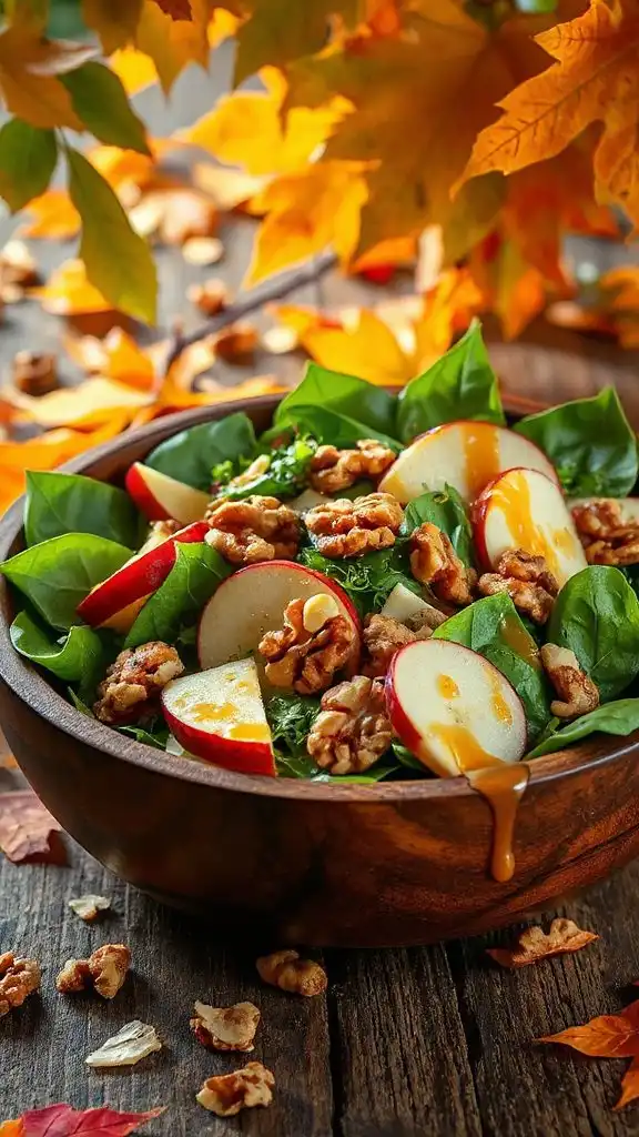 crisp apple walnut salad