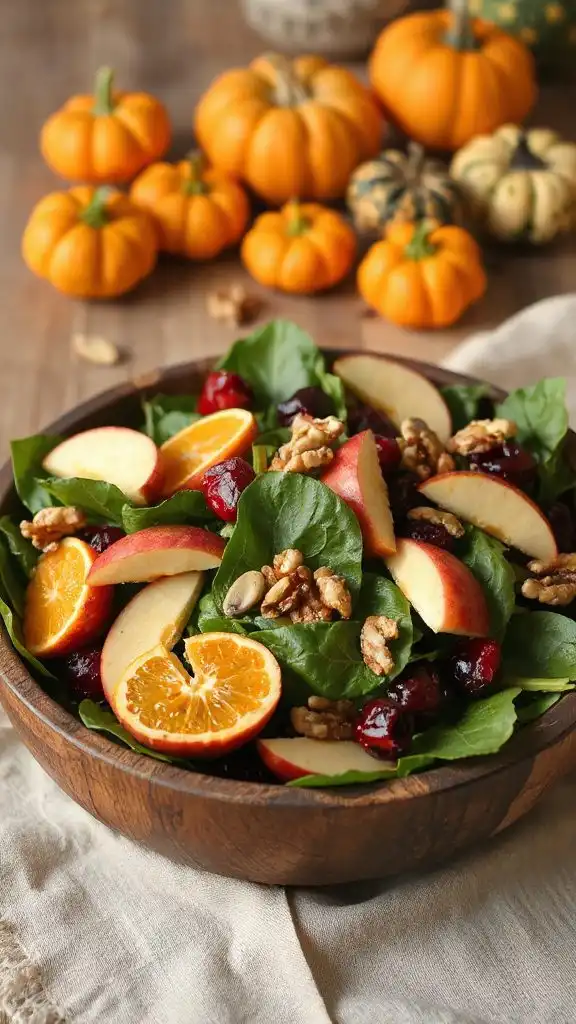 crisp fall inspired spinach salad crisp fall inspired spinach salad