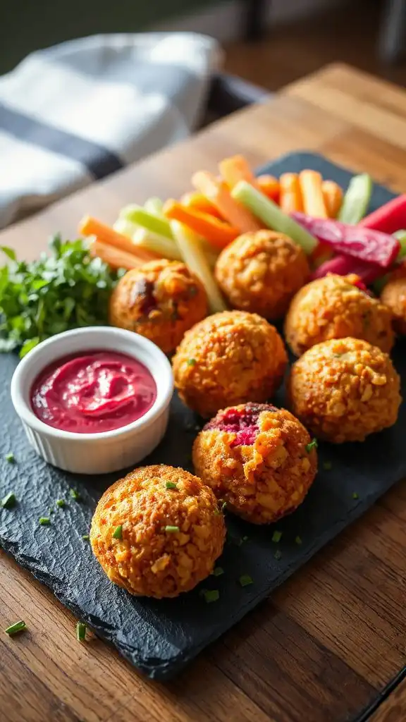 crispy beetroot goat cheese balls crispy beetroot goat cheese balls