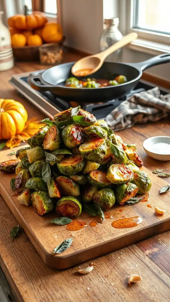 crispy brown butter brussels sprouts