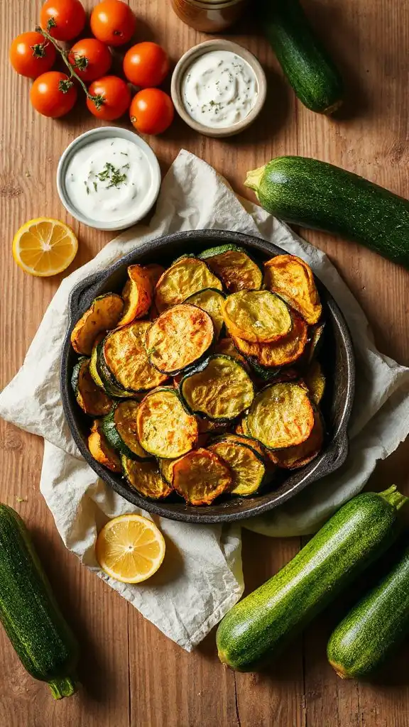 crispy healthy zucchini chips