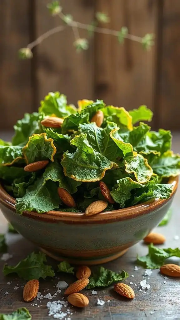crispy nutritious kale chips