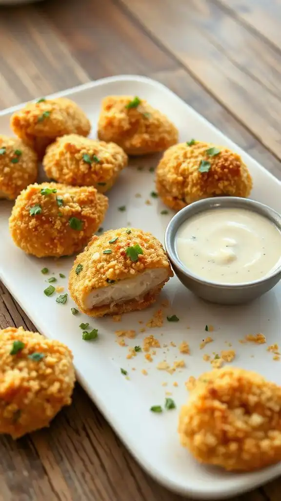 crispy parmesan chicken bites crispy parmesan chicken bites