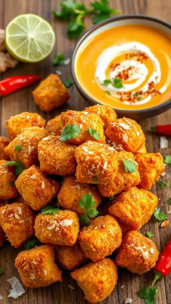 crispy thai coconut nuggets
