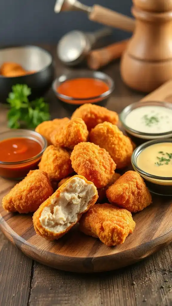 crunchy breaded chicken nuggets