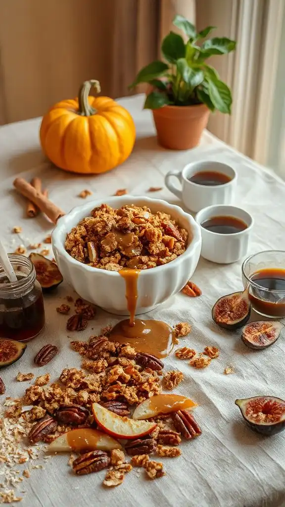 crunchy caramel pecan granola